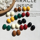 50pcs Geometric Ovals Resin Charms DIY Earring Pendant Accessory