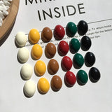 50pcs Geometric Ovals Resin Charms DIY Earring Pendant Accessory