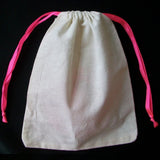 50pcs Small Cotton Jewelry Pouch Drawstring Bag Accessories