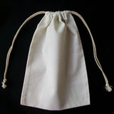 50pcs Small Cotton Jewelry Pouch Drawstring Bag Accessories