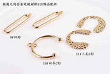50pcs Geometry Shape Alloy Floating Locket Charms DIY Jewelry Decoration