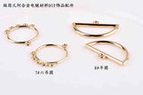 50pcs Geometry Shape Alloy Floating Locket Charms DIY Jewelry Decoration
