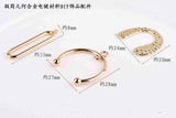 50pcs Geometry Shape Alloy Floating Locket Charms DIY Jewelry Decoration