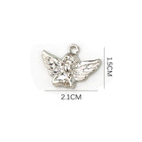 50pcs Alloy Cupid Charm DIY Angle Wing Pendants for Wedding Jewelry