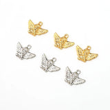 50pcs Alloy Cupid Charm DIY Angle Wing Pendants for Wedding Jewelry