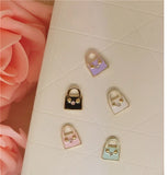 50pcs Alloy Enamelled Handbag Pendant DIY Accessories 10*12mm