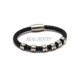 50pcs Stainless Steel Big Hole Spacer Beads DIY Charm Jewelry Making Findings