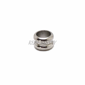50pcs Stainless Steel Big Hole Spacer Beads DIY Charm Jewelry Making Findings