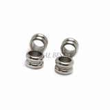 50pcs Stainless Steel Big Hole Spacer Beads DIY Charm Jewelry Making Findings
