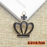 50pcs Hollow Out Crown Pendant DIY Accessories Necklace Bracelet Headdress