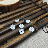 50pcs Resin Flower Spacer Beads for DIY Jewelry Making