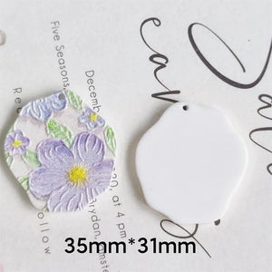 50pcs/lot Acrylic Beads Flowers/Ice Cream for DIY Earrings