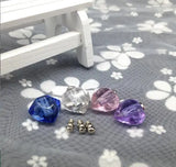 50pcs Heart Crystal Vial Pendants Glass Perfume Oil Bottle Charms