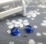 50pcs Heart Crystal Vial Pendants Glass Perfume Oil Bottle Charms