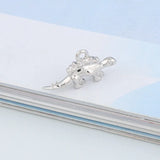 50pcs Silver Alloy Dinosaur Stegosaurus Pendants for DIY Jewelry