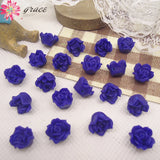 50pcs 12mm Polymer Clay Rose Flower Beads DIY Jewelry Ornaments