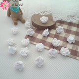 50pcs 12mm Polymer Clay Rose Flower Beads DIY Jewelry Ornaments