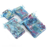 50pcs Bronzing Coral Organza Bags Jewelry Packaging Bags Pick Size