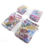 50pcs Bronzing Coral Organza Bags Jewelry Packaging Bags Pick Size