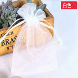 50pcs/lot Organza Drawstring Bags for Wedding Party - 7x9, 13x18, 20x30