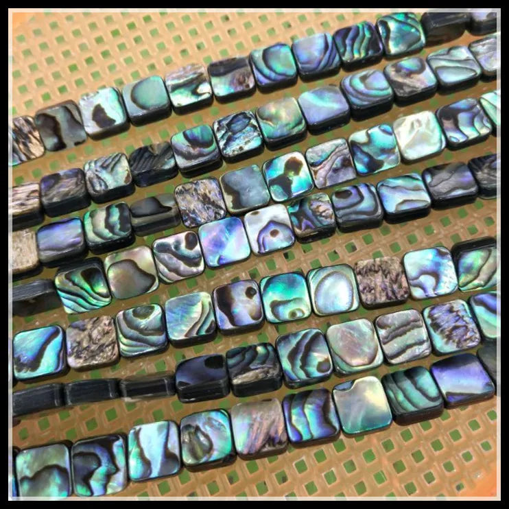 50pcs Abalone Shell Beads 8mm for Bracelets Making Charms Women