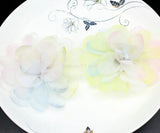 50pcs Tie Dye Rainbow Organza Hair Bow Supplies 80mm Braidsmaid Chiffon Deco