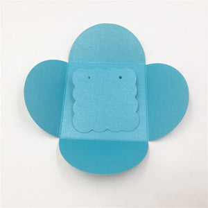50pcs Colorful Square Packaging Bags 5x5cm Earring Tags