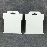 50pcs Hair Clip Display Cards - White/Kraft/Black Paper Cardboard