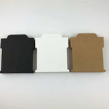 50pcs Hair Clip Display Cards - White/Kraft/Black Paper Cardboard