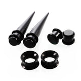 50pcs Acrylic Silicone Ear Plugs Tunnels Pierce Gauge Kit 3-12 mm Body Piercing