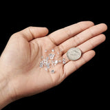 50pcs Cubic Zirconia Cabochons Clear A Faceted Diamond for Jewelry Making DIY
