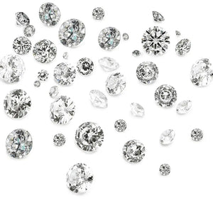 50pcs Cubic Zirconia Cabochons Clear A Faceted Diamond for Jewelry Making DIY