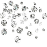 50pcs Cubic Zirconia Cabochons Clear A Faceted Diamond for Jewelry Making DIY