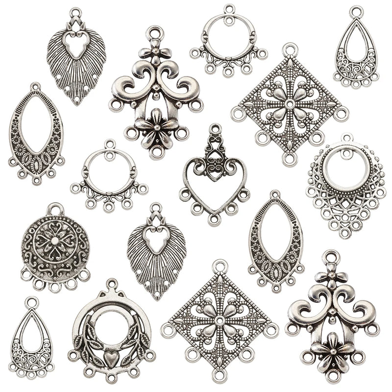 50pcs Tibetan Style Alloy Chandelier Components for Jewelry Making