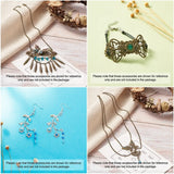 50pcs Tibetan Style Alloy Chandelier Components for Jewelry Making