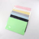 50pcs Seven Cotton Imitate Buckskin Silver Cleaning Cloth Polishing 10x6cm