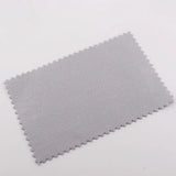 50pcs Seven Cotton Imitate Buckskin Silver Cleaning Cloth Polishing 10x6cm