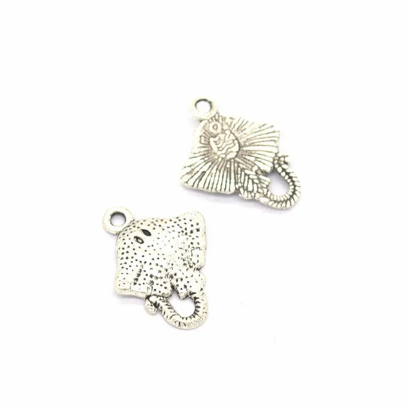 50pcs Devil Fish Alloy Charms for DIY Bracelet Necklace Jewelry Making