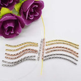 50pcs Yellow Knoted Plated DIY Jewelry S Shape Lock Necklace Hook