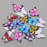 50pcs Butterfly Enamel Charms for DIY Necklaces Bracelets