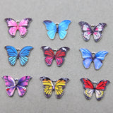50pcs Butterfly Enamel Charms for DIY Necklaces Bracelets