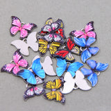 50pcs Butterfly Enamel Charms for DIY Necklaces Bracelets