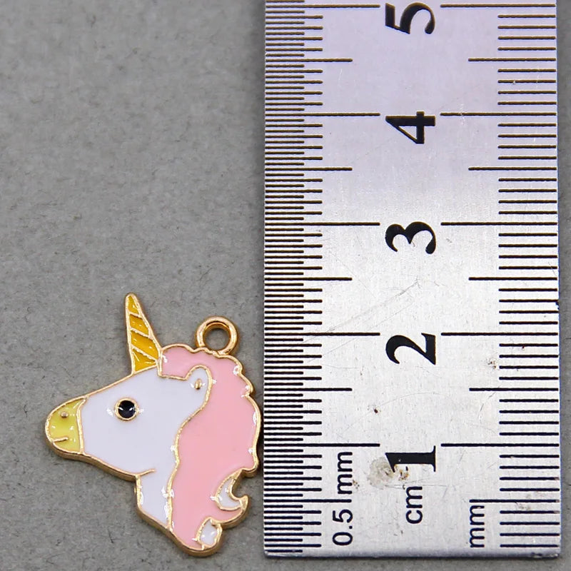 50pcs Unicorn Charms for DIY Jewelry Making