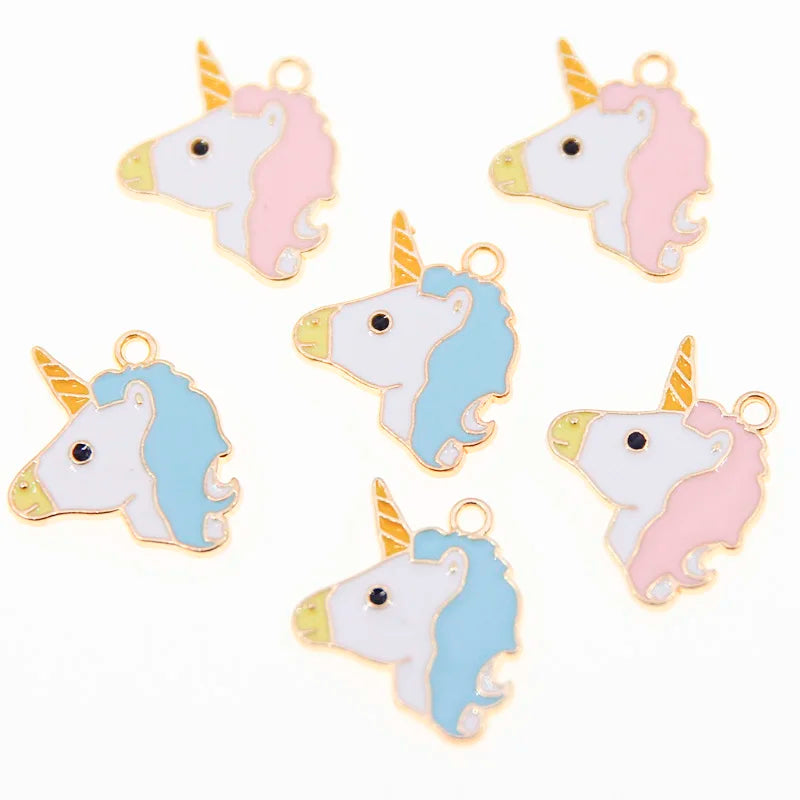 50pcs Unicorn Charms for DIY Jewelry Making