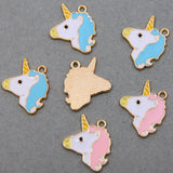 50pcs Unicorn Charms for DIY Jewelry Making