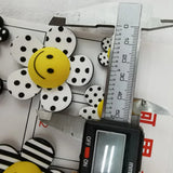 50pcs DIY Smile Face Sunflower Paster Beads for Jewelry Making
