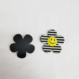 50pcs Korea DIY Smile Face Sunflower Paster Beads 25-55mm for Jewelry Making
