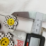 50pcs DIY Smile Face Sunflower Paster Beads for Jewelry Making
