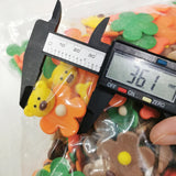 50pcs 32mm 52mm Korea Candy DIY Flower Bear Paster Beads Sticker