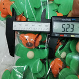 50pcs 32mm 52mm Korea Candy DIY Flower Bear Paster Beads Sticker